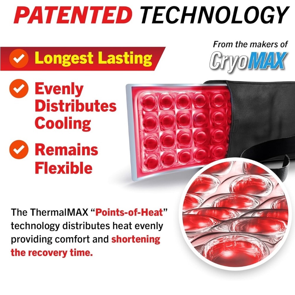 Heat Pack Reusable 2 Hour Hot Therapy Neck Back & More Makers of CryoMAX NEW - Picture 9 of 12
